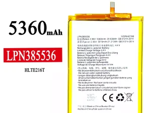 互換 バッテリー LPN385536 対応 Hisense HLTE216T