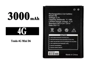 互換 バッテリー 4G 対応 Tenda 4G Mini D6