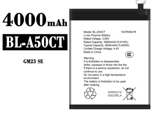 互換 バッテリー BL-A50CT 対応 General Mobile GM 23 SE
