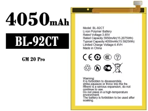 互換 バッテリー BL-92CT 対応 General Mobile GM 20 Pro