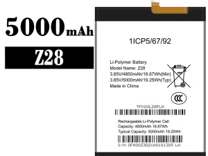 互換 バッテリー Z28 対応 Symphony