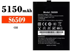互換 バッテリー S6509 対応 Oukitel C32