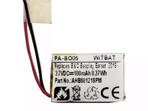 互換 ヘッドフォン バッテリー 対応 B&O Beoplay Earset 2018,Jabra Talk 15 SE,AHB601218PM