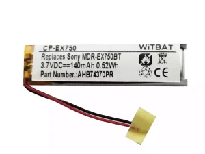 互換 ヘッドフォン バッテリー 対応 Sony MUC-M2BT1,MDR-EX750BT,WI-C600N,Huawei Honor xSport AM61,WI-H700