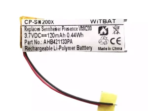 互換 ヘッドフォン バッテリー 対応 Sennheiser VMX200,VMX 200 II