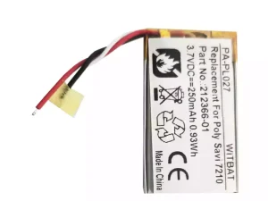 互換 ヘッドフォン バッテリー 対応 Plantronics Savi 7210,Savi 7220,S7210T,S7220T