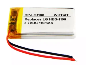 互換 ヘッドフォン バッテリー 対応 LG HBS-1100,HBS-A100,HBS-810,AEC501224