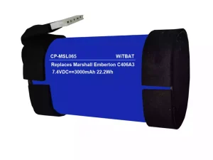 互換 スピーカー バッテリー 対応 Marshall Stockwell 2,Stockwell II,Marshall Emberton,C406A3,C406A3-1