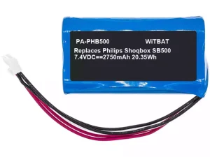 互換 スピーカー バッテリー 対応 Philips ShoqBox SB500